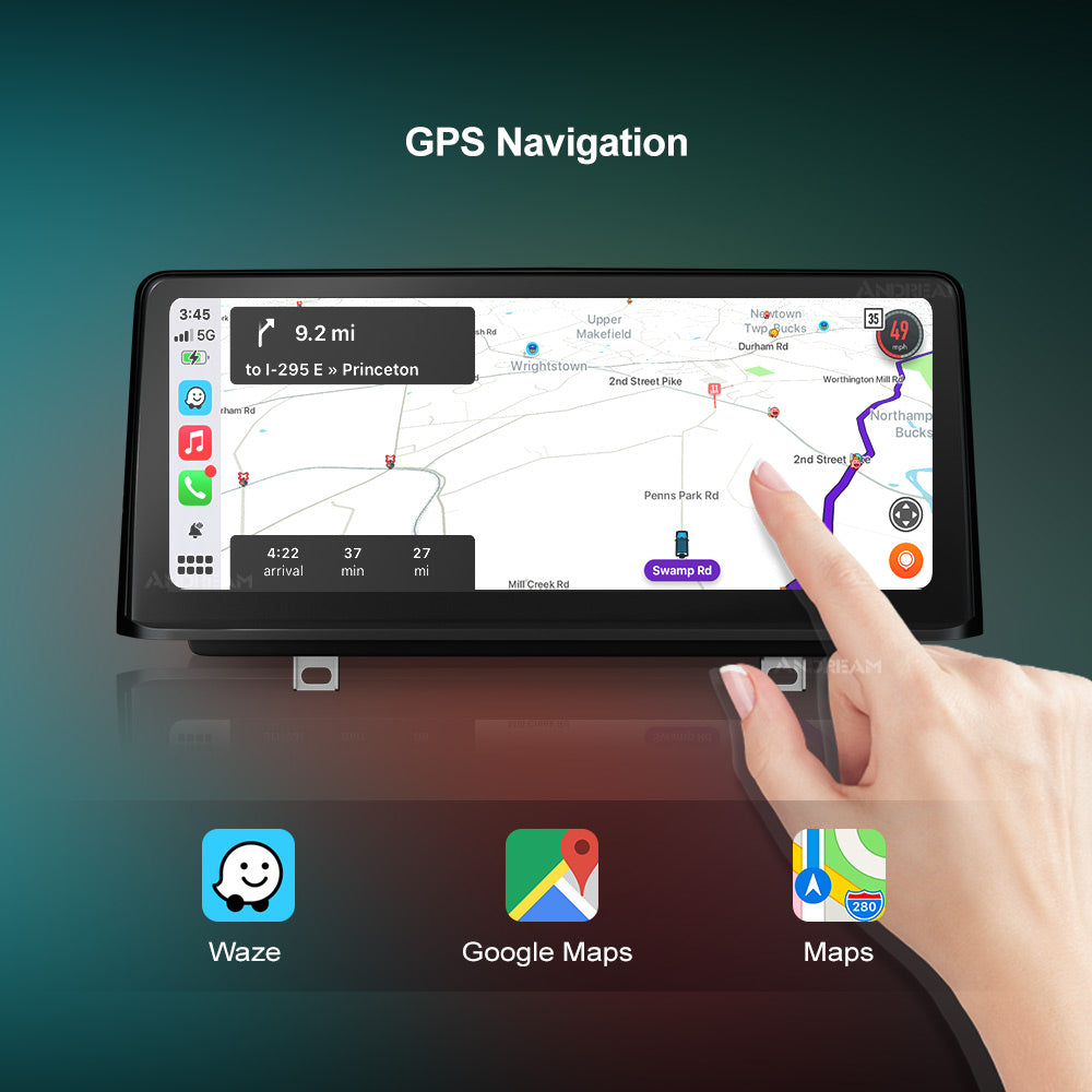 Kabelloses Apple CarPlay + Android Auto für BMW 3er 4er F30 F31 F34 F32 F33 F36 F80 10,25" Touchbildschirm